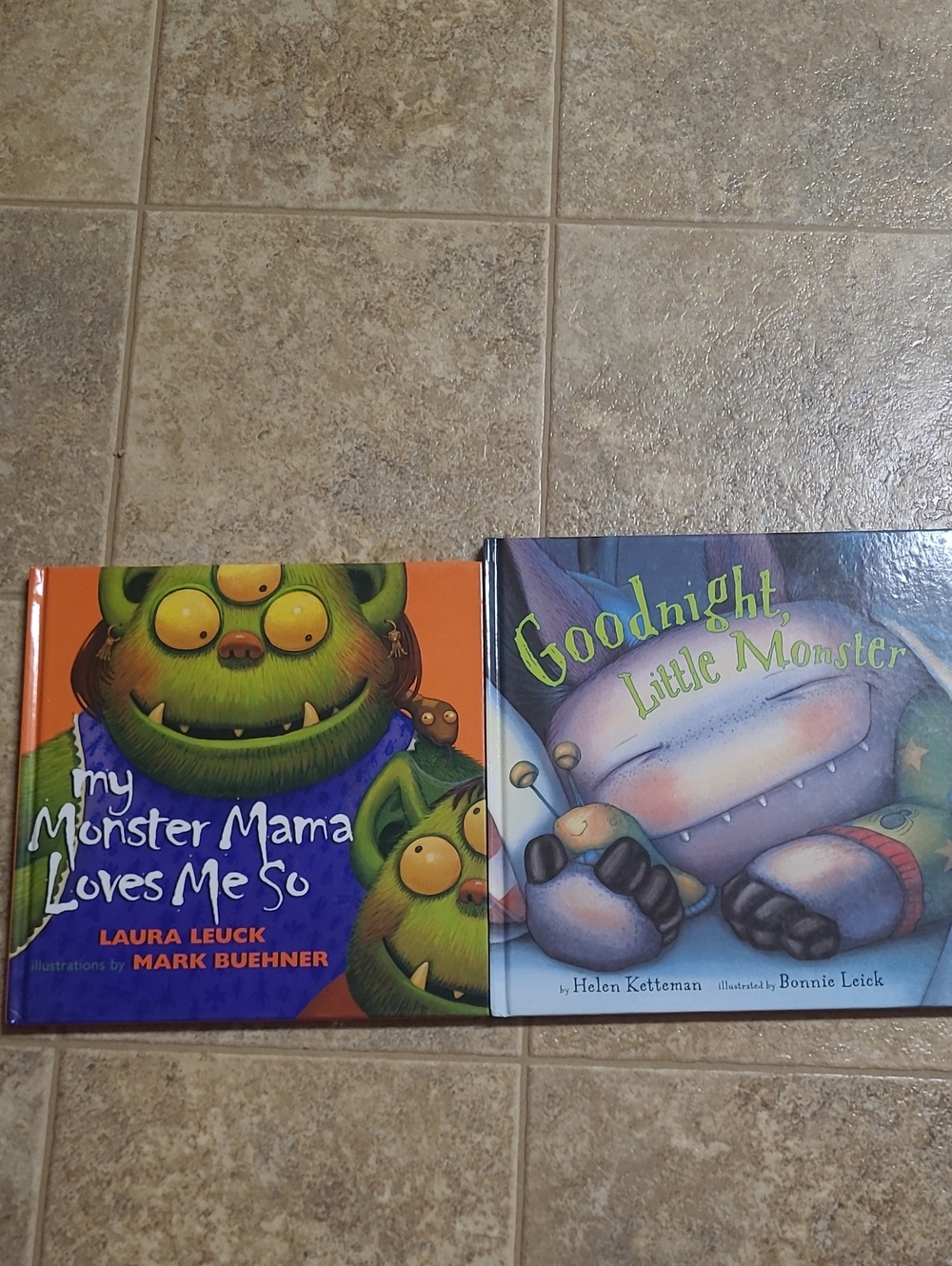 My Monster Mama Loves Me So And Goodnight, Little Monster Hardcover Books